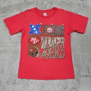 Vintage 90s San Francisco 49ers NFL Superbowl XXIX NFC Champions T-Shirt Mens M
